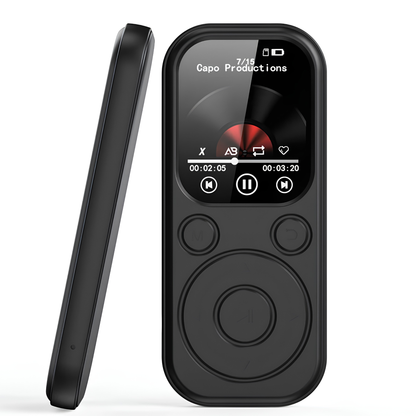 Portable MP4 Player with Bluetooth 5.4, 1.8" Screen | MP3 Music Player with FM Radio, eBook Reader, HiFi Sound & Long Battery Life